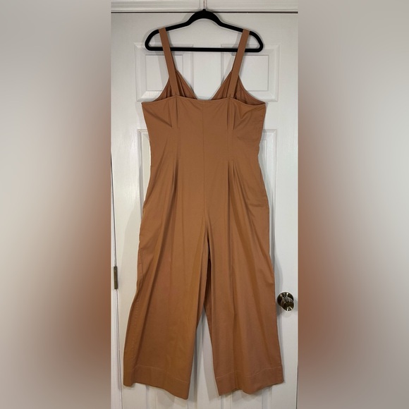 NWT Universal Thread “Iced Tea” Sleeveless Pleated Button Up Jumpsuit Size 16 - Picture 4 of 9
